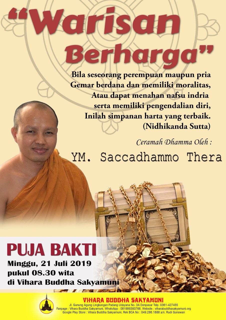 Saccadhammo 21 Juli