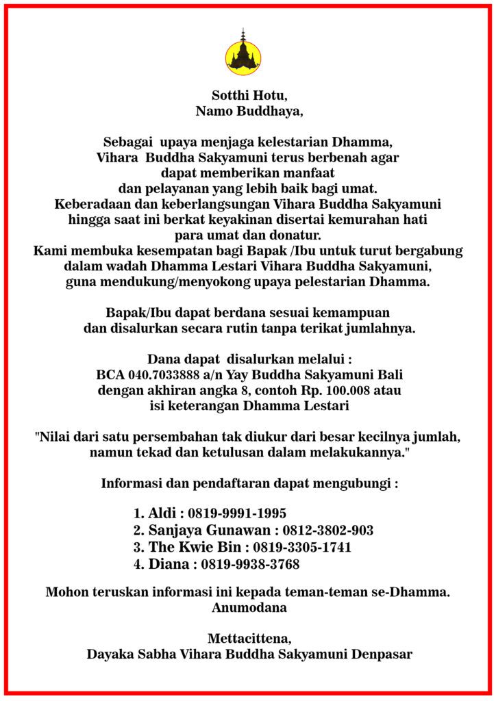 DHAMMA LESTARI