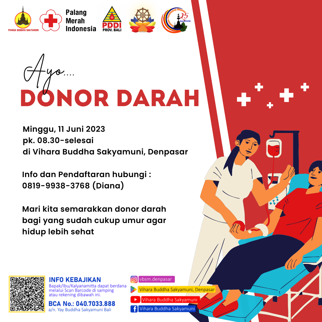Merah Putih Minimalis Hari Donor Darah Instagram Post