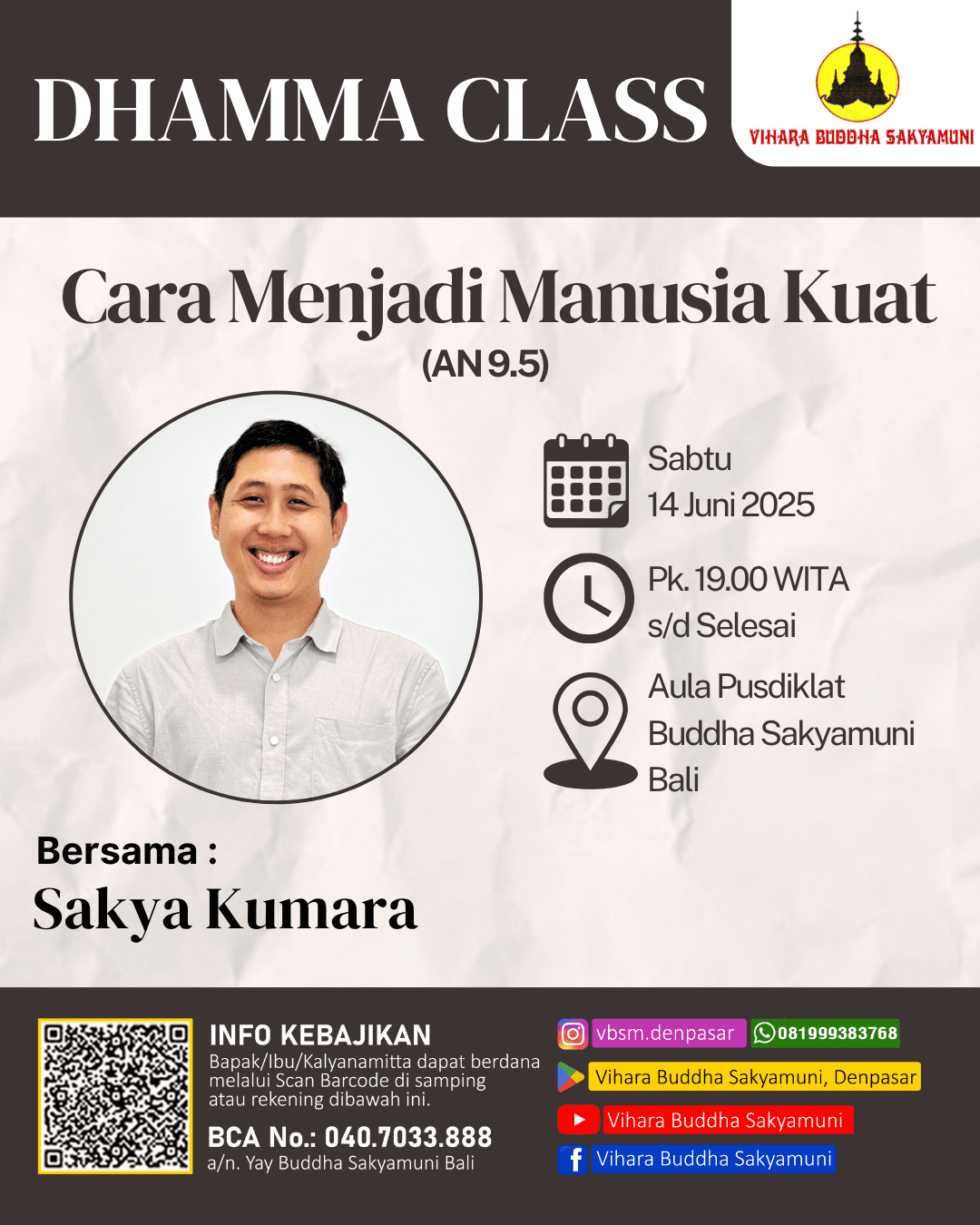 Biru dan Putih Modern Webinar Bisnis Instagram Post