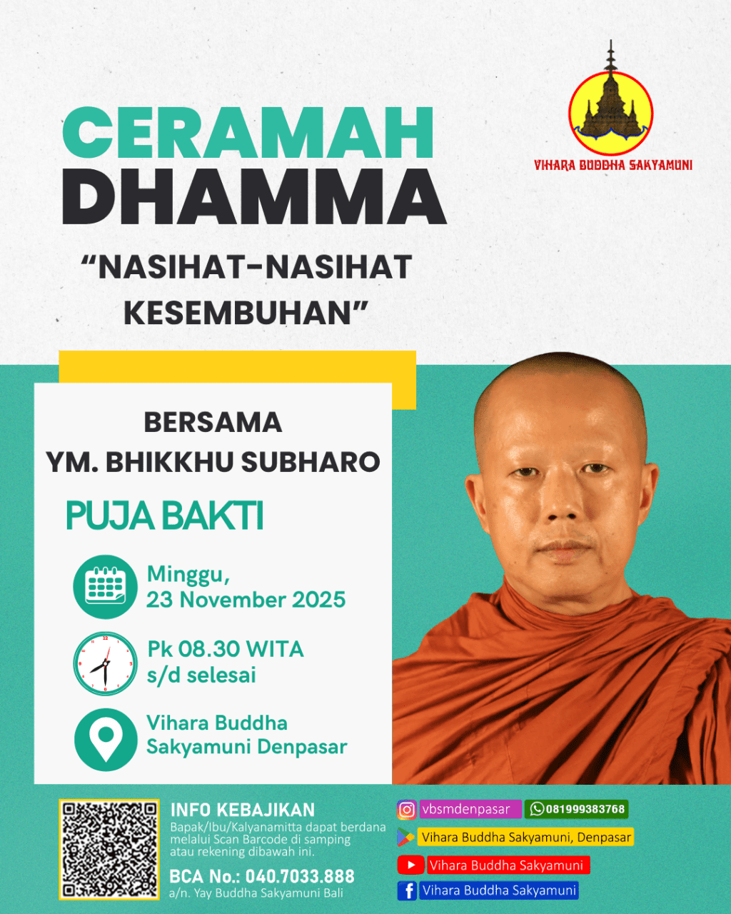 Hijau dan Putih Modern Bimbingan Belajar Konten Iklan Instagram