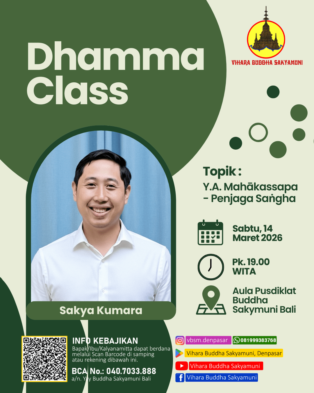 Hijau Modern Seminar Bisnis Instagram Post