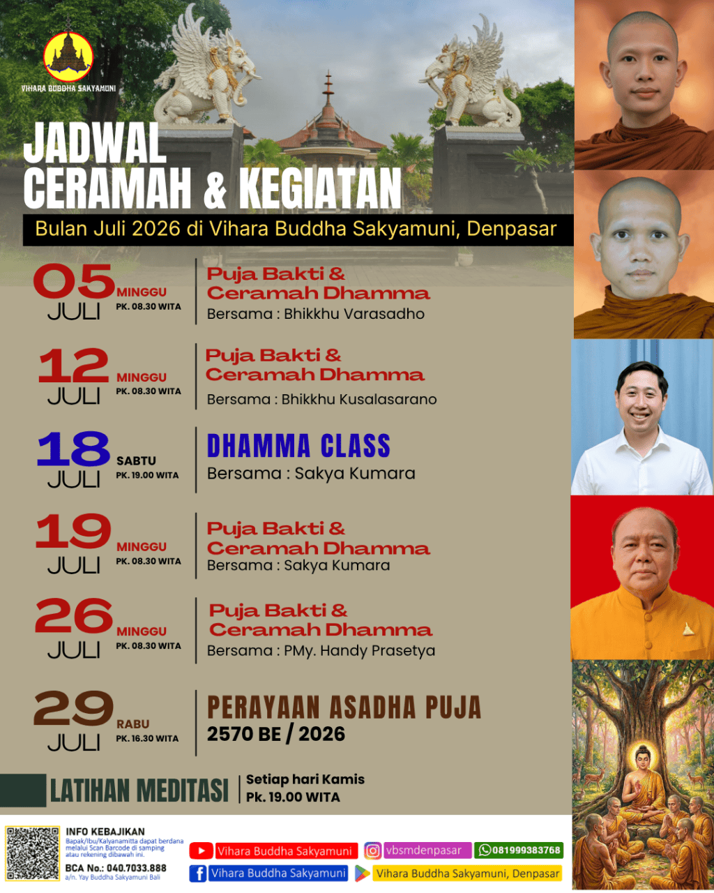 JADWAL CERAMAH & KEGIATAN